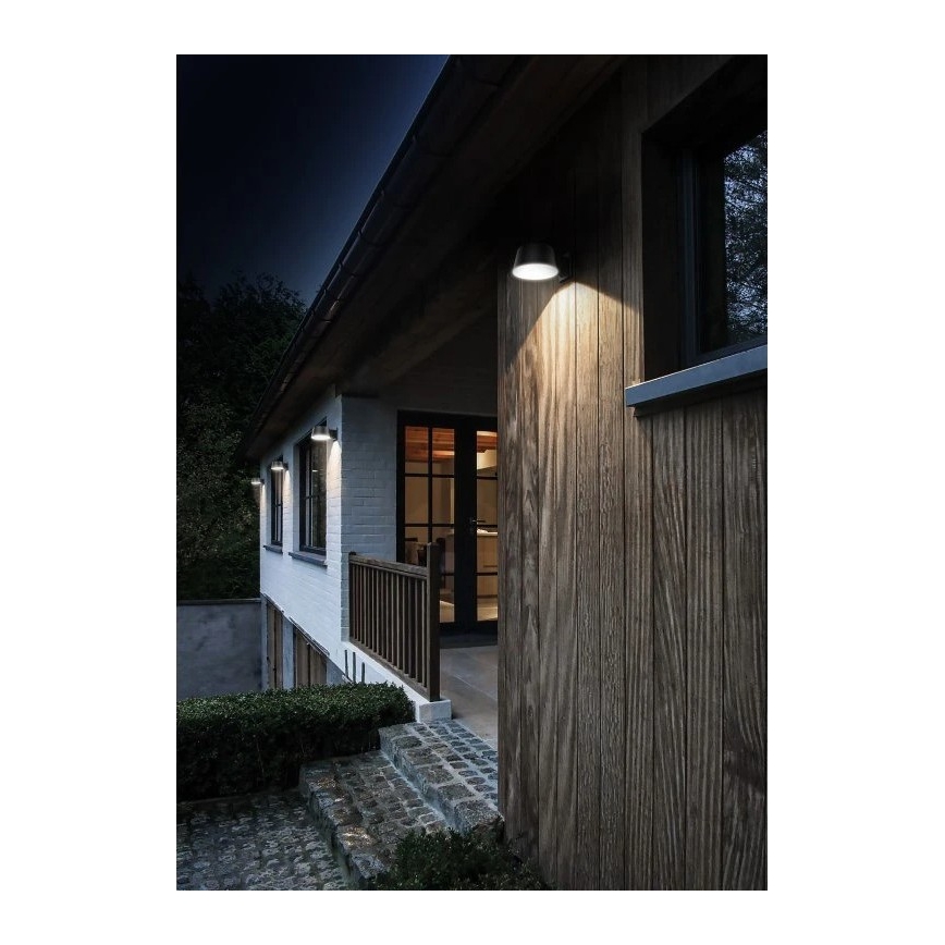 Viking - LED prigušiva solarna zidna svjetiljka s senzorom LED/1W/3,7V IP44 4000K 2000 mAh