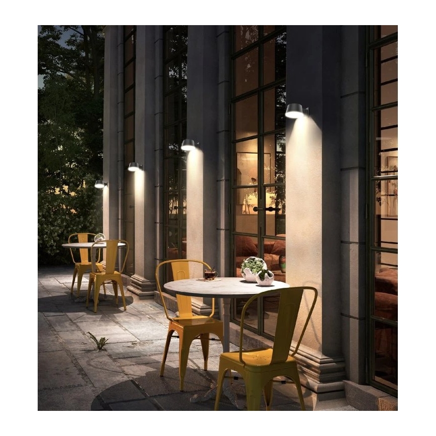 Viking - LED prigušiva solarna zidna svjetiljka s senzorom LED/1W/3,7V IP44 4000K 2000 mAh