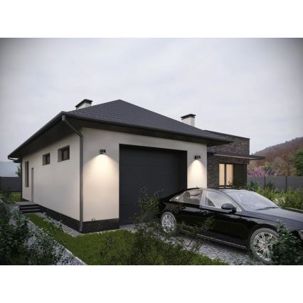 Viking - LED prigušiva solarna zidna svjetiljka s senzorom LED/1W/3,7V IP44 4000K 2000 mAh