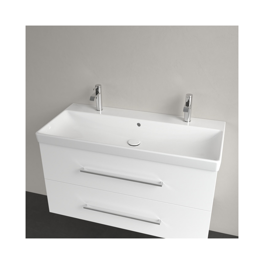 Villeroy & Boch 4156A401 - Zidni umivaonik AVENTO 100x47 cm keramika/bijela