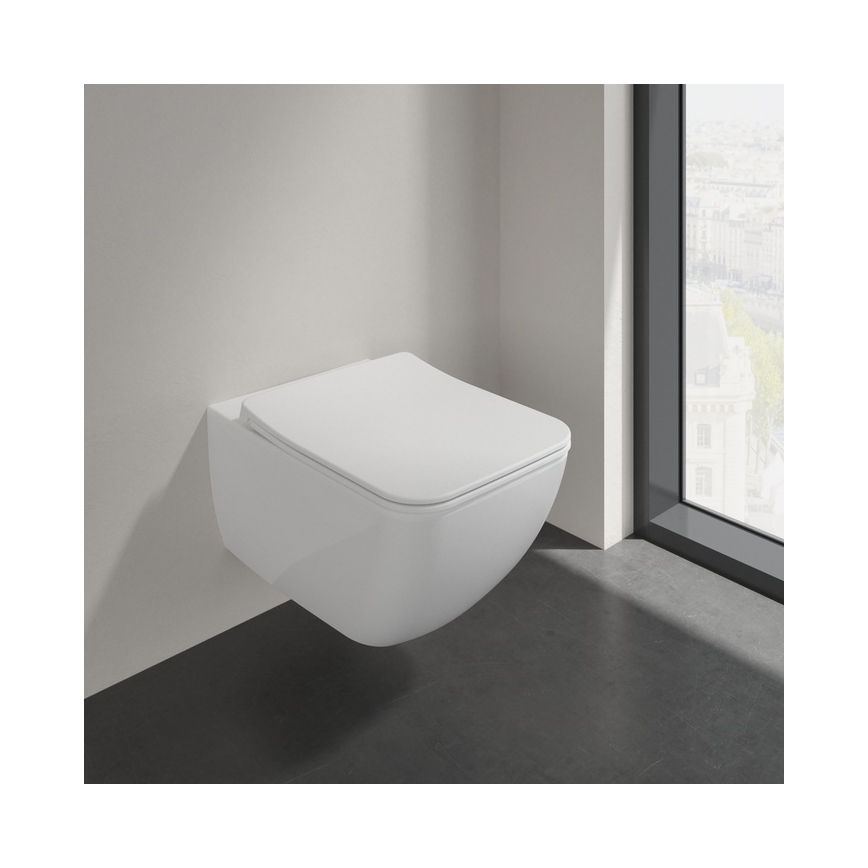 Villeroy & Boch 4611RL01 - Viseća WC školjka s WC daskom SoftClose VENTICELLO keramika/bijela