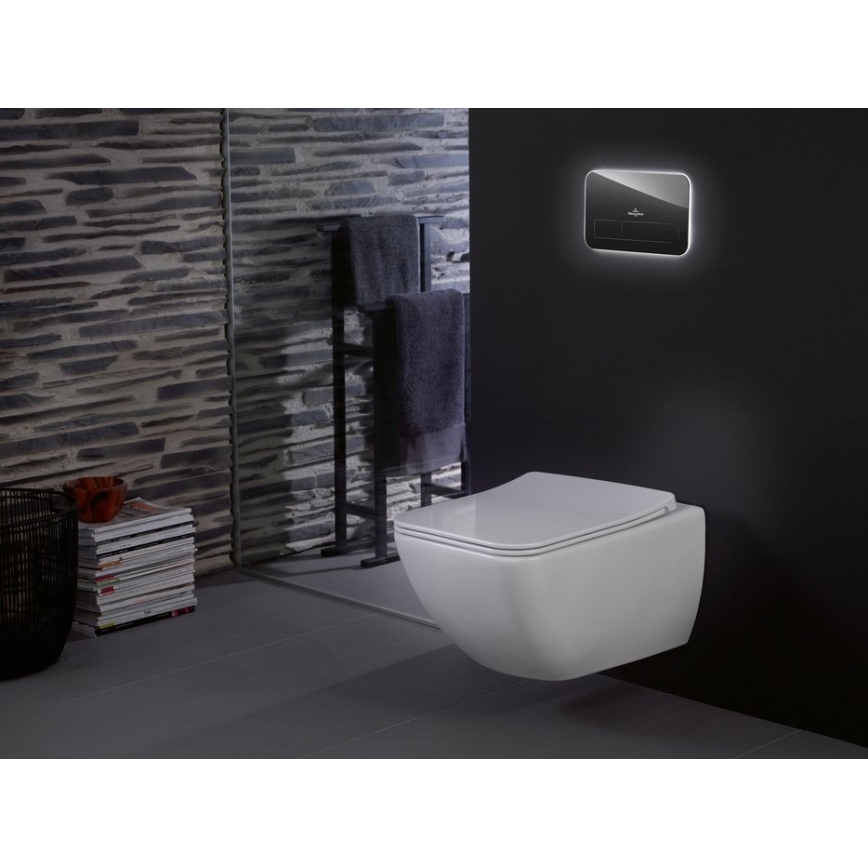 Villeroy & Boch 4611RL01 - Viseća WC školjka s WC daskom SoftClose VENTICELLO keramika/bijela