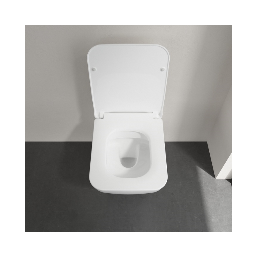 Villeroy & Boch 4611RLR1 - Zidna WC školjka s WC daskom SoftClose VENTICELLO keramika/bijela