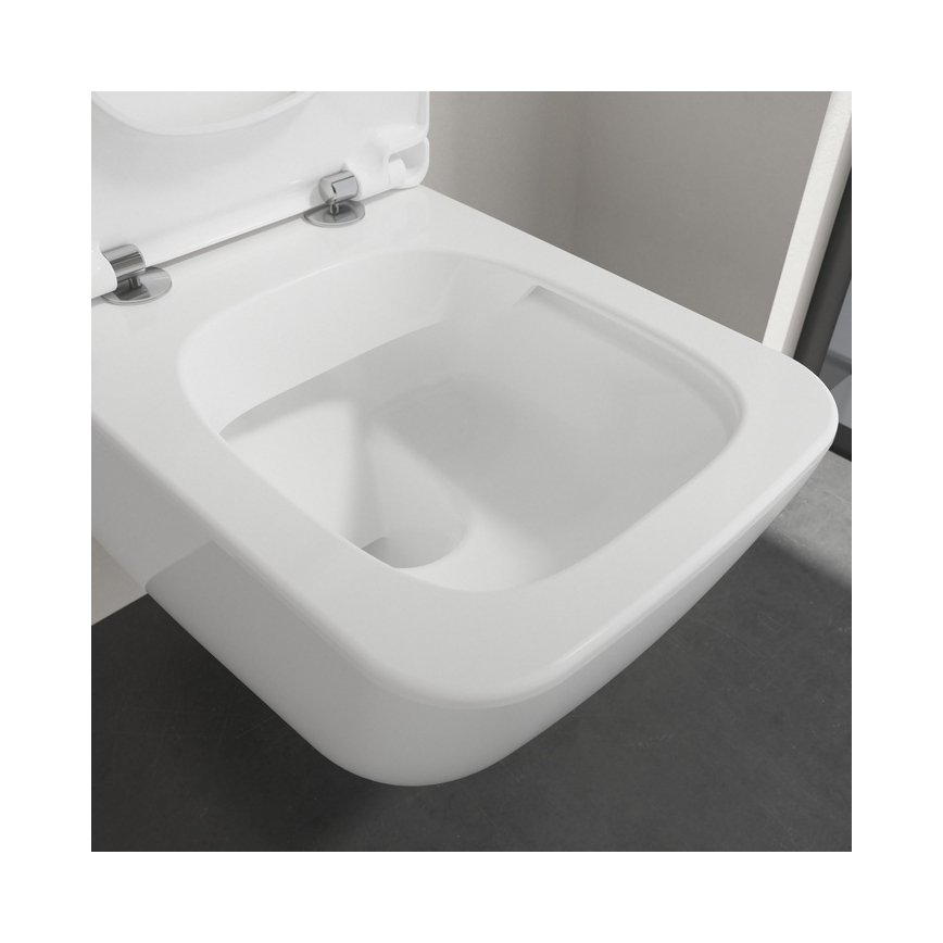Villeroy & Boch 4611RLR1 - Zidna WC školjka s WC daskom SoftClose VENTICELLO keramika/bijela