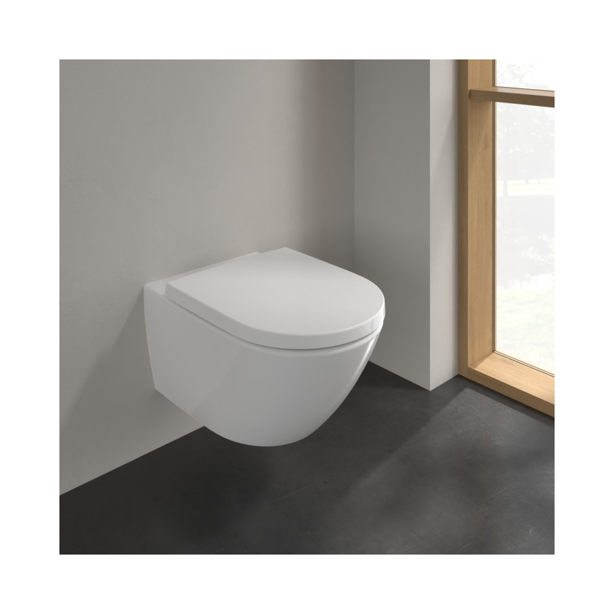 Villeroy & Boch 4670T0R1 - Zidna WC školjka SUBWAY 3.0 keramika/bijela