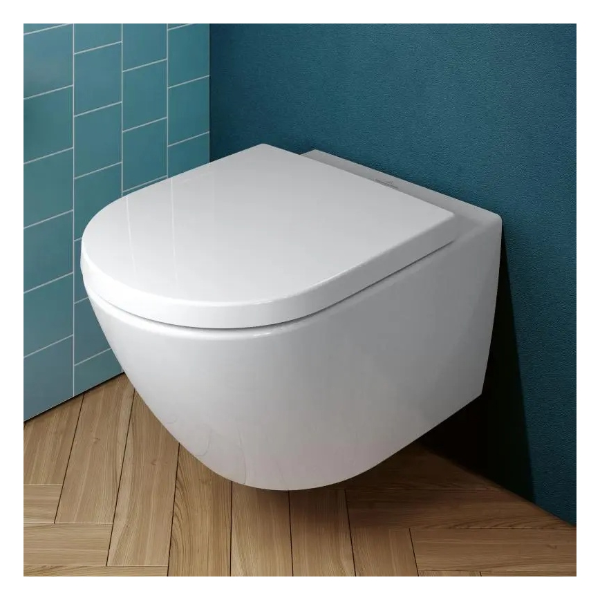Villeroy & Boch 4670TSR1 - Viseća WC školjka s daskom SoftClose SUBWAY 3.0 keramika/bijela