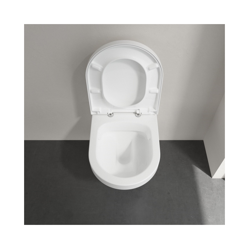 Villeroy & Boch 4694HR01 - Zidna WC školjka s daskom SoftClose ARCHITECTURA keramika/bijela