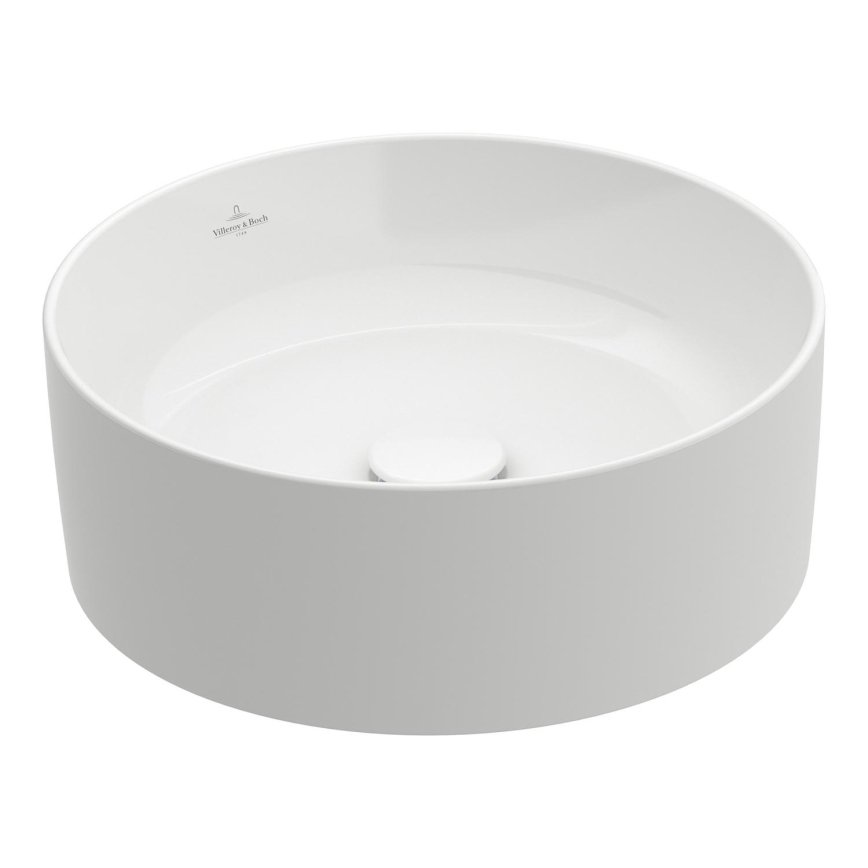 Villeroy & Boch 4A184001 - Nadgradni umivaonik COLLARO Ø 40 cm keramika/bijela