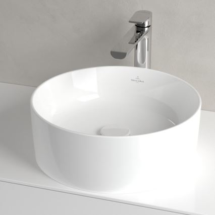 Villeroy & Boch 4A184001 - Nadgradni umivaonik COLLARO Ø 40 cm keramika/bijela
