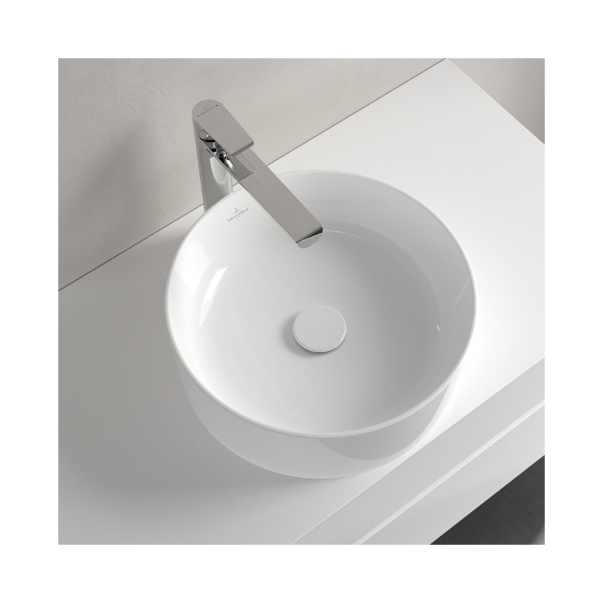 Villeroy & Boch 4A184001 - Nadgradni umivaonik COLLARO Ø 40 cm keramika/bijela