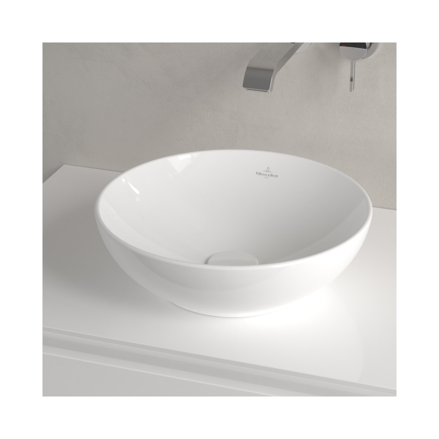 Villeroy & Boch 4A450001 - Umivaonik za ugradnju na radnu ploču LOOP&FRIENDS Ø 38 cm keramika/bijela