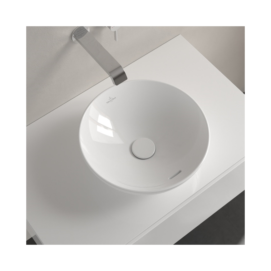 Villeroy & Boch 4A450001 - Umivaonik za ugradnju na radnu ploču LOOP&FRIENDS Ø 38 cm keramika/bijela