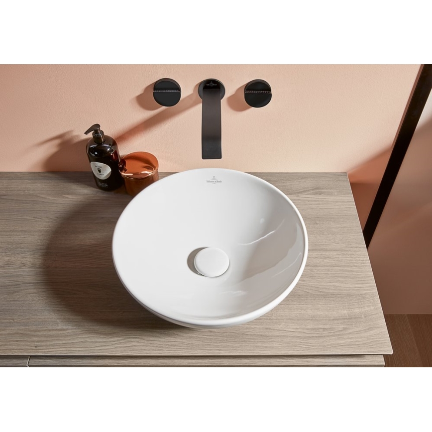 Villeroy & Boch 4A450001 - Umivaonik za ugradnju na radnu ploču LOOP&FRIENDS Ø 38 cm keramika/bijela