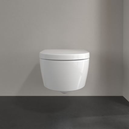 Villeroy & Boch 5656HR01 - Zidna WC školjka s daskom SoftClose AVENTO keramika/bijela