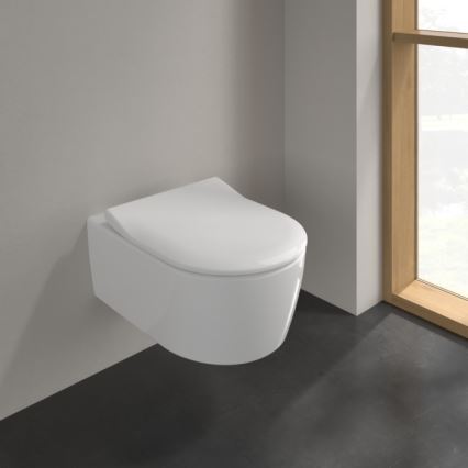 Villeroy & Boch 5656RSR1 - Viseća WC školjka s daskom SoftClose AVENTO keramika/bijela