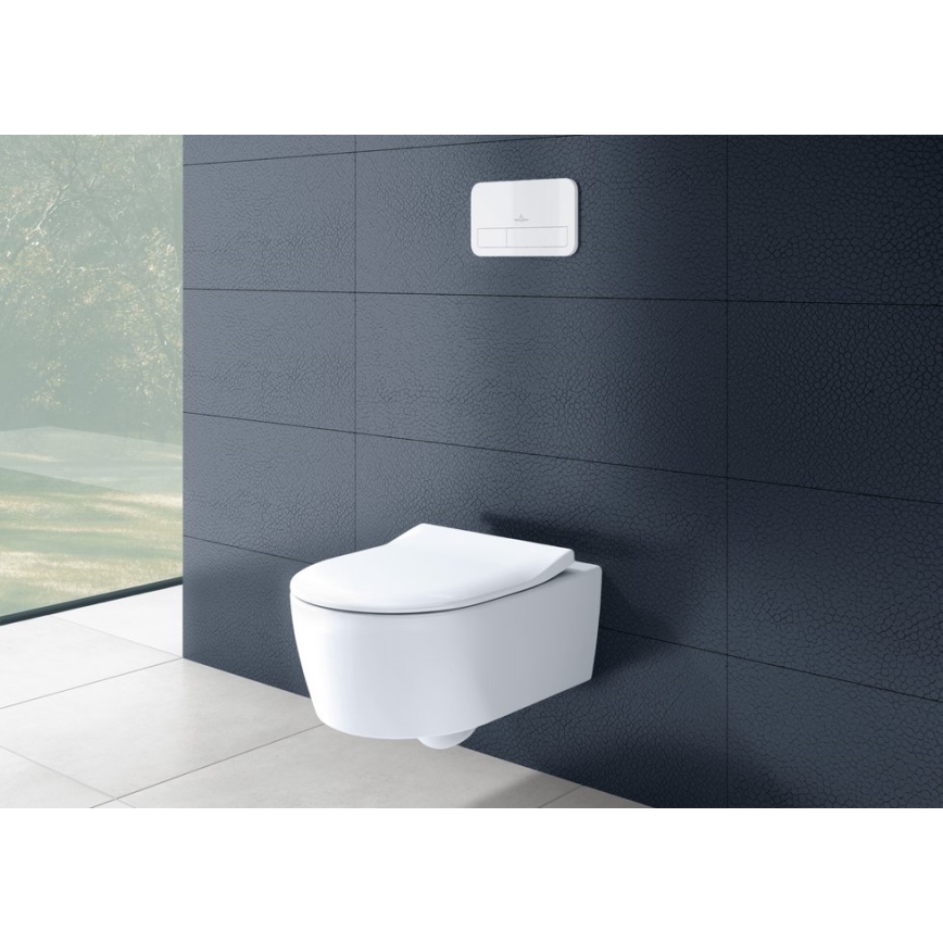 Villeroy & Boch 5656RSR1 - Viseća WC školjka s daskom SoftClose AVENTO keramika/bijela