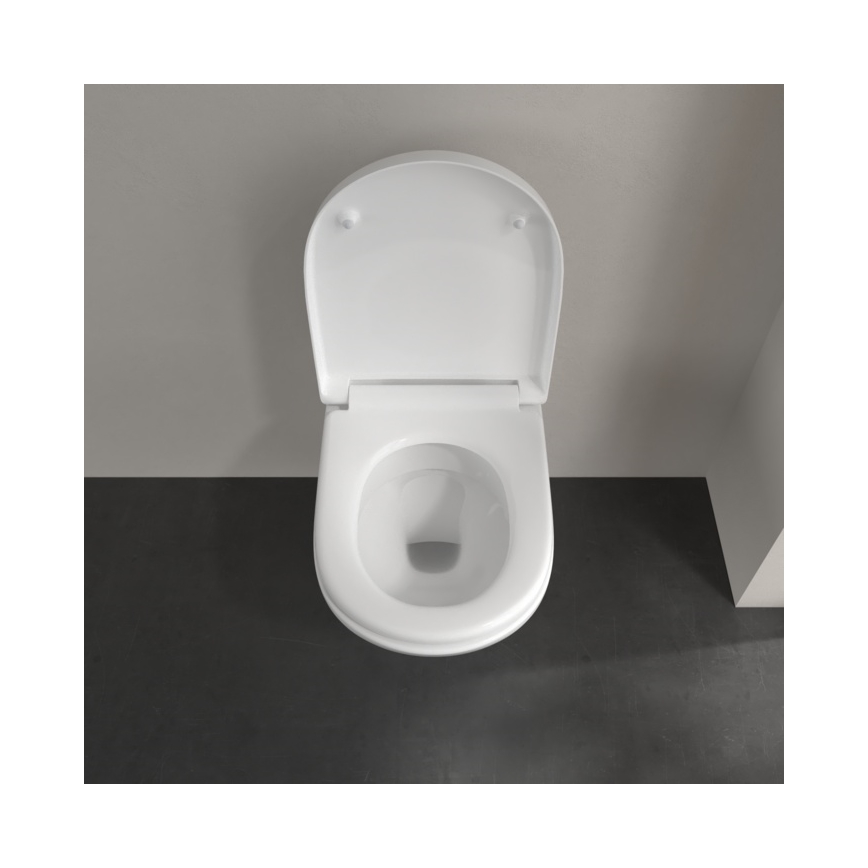 Villeroy & Boch 5660H101 - Viseća WC školjka s daskom O.NOVO keramika/bijela