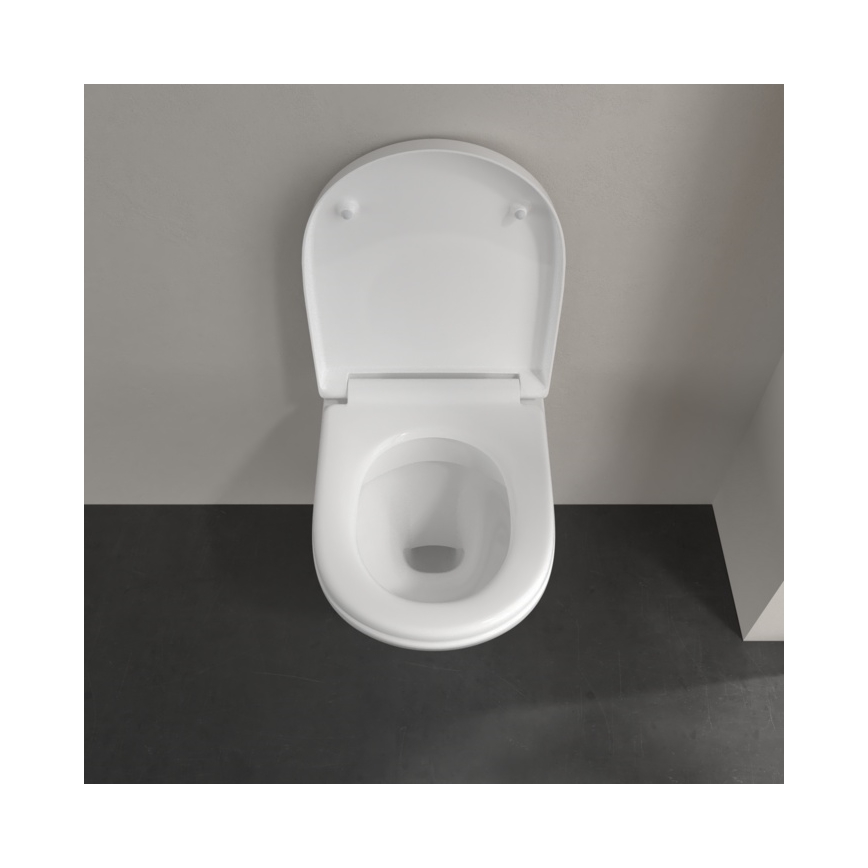 Villeroy & Boch 5688HR01 - Zidna WC školjka s daskom SoftClose O.NOVO keramika/bijela