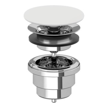 Villeroy & Boch 680800RW - Odvodna garnitura za umivaonik bijela/sjajni krom