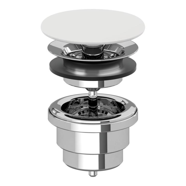 Villeroy & Boch 680800RW - Odvodna garnitura za umivaonik bijela/sjajni krom