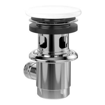 Villeroy & Boch 68100001 - Slivnik za umivaonik bijeli/sjajni krom