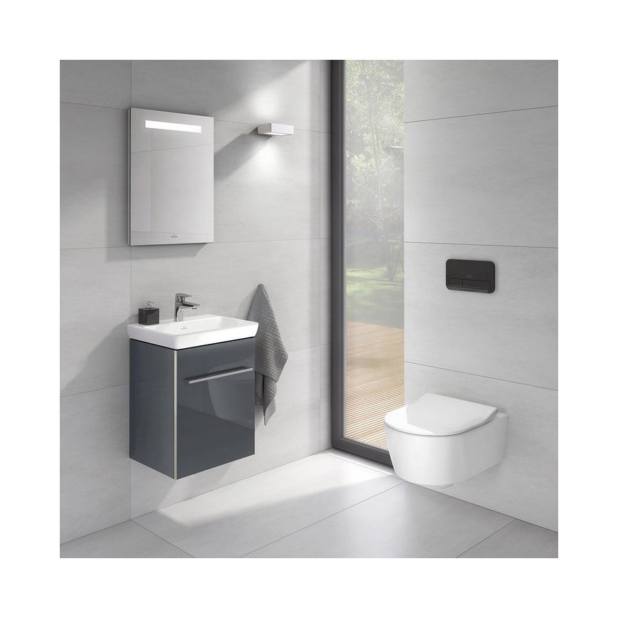 Villeroy & Boch 922400RB - Tipka za ispiranje VICONNECT, sjajna crna