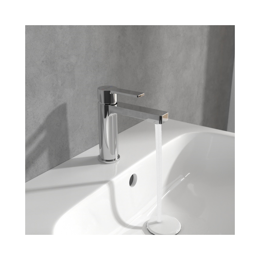Villeroy & Boch TVW10300400161 - Miješalica za umivaonik ARCHITECTURA 16,4 cm sjajni krom