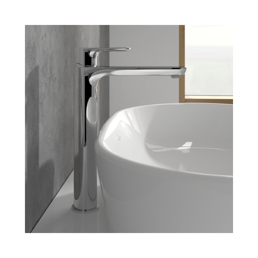 Villeroy & Boch TVW10410511061 - Slavina za umivaonik + odtok O.NOVO 29,5 cm sjajni krom