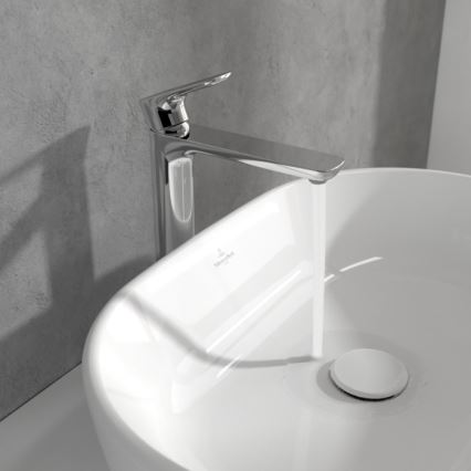 Villeroy & Boch TVW10410511061 - Slavina za umivaonik + odtok O.NOVO 29,5 cm sjajni krom