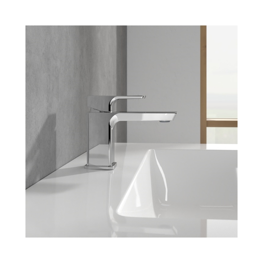 Villeroy & Boch TVW11200100161 - Miješalica za umivaonik SUBWAY 3.0 12,5 cm sjajni krom