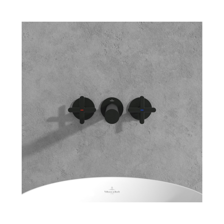 Villeroy & Boch TVZ106012000K5 - Slavina za umivaonik LOOP&FRIENDS mat crne boje