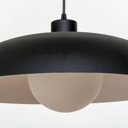 Viseća lampa ECLIPSE na kablu 1xE27/15W/230V crna/bijela