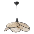 Viseća lampa FUME 1xE27/40W/230V Ø 45 cm crna/bež