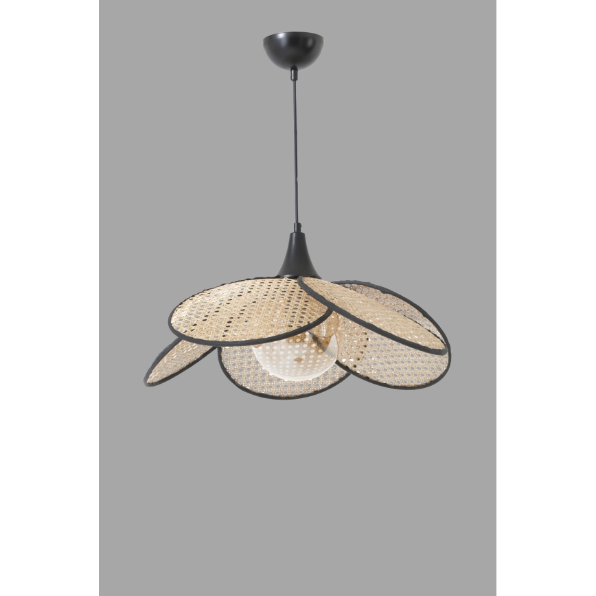 Viseća lampa FUME 1xE27/40W/230V Ø 45 cm crna/bež