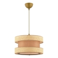 Viseća lampa HALO 1xE27/60W/230V smeđa/bež