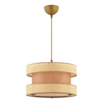 Viseća lampa HALO 1xE27/60W/230V smeđa/bež