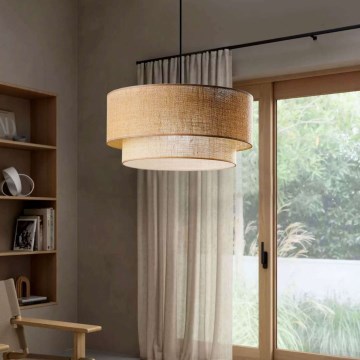 Viseća lampa NATURA 1xE27/40W/230V smeđa