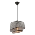 Viseća lampica BARETTE 1xE27/60W/230V siva/crna
