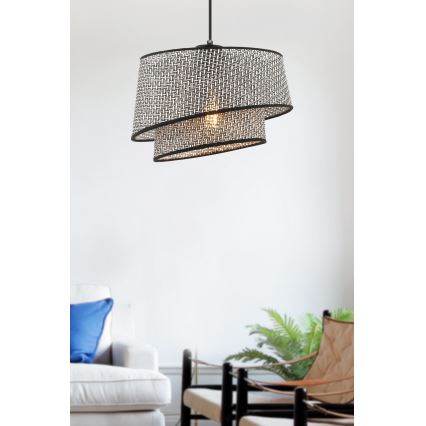 Viseća lampica BARETTE 1xE27/60W/230V siva/crna