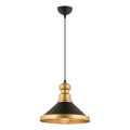 Viseća svjetiljka MONZA 1xE27/40W/230V, 30 cm crna/zlatna