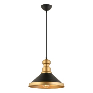Viseća svjetiljka MONZA 1xE27/40W/230V, 30 cm crna/zlatna