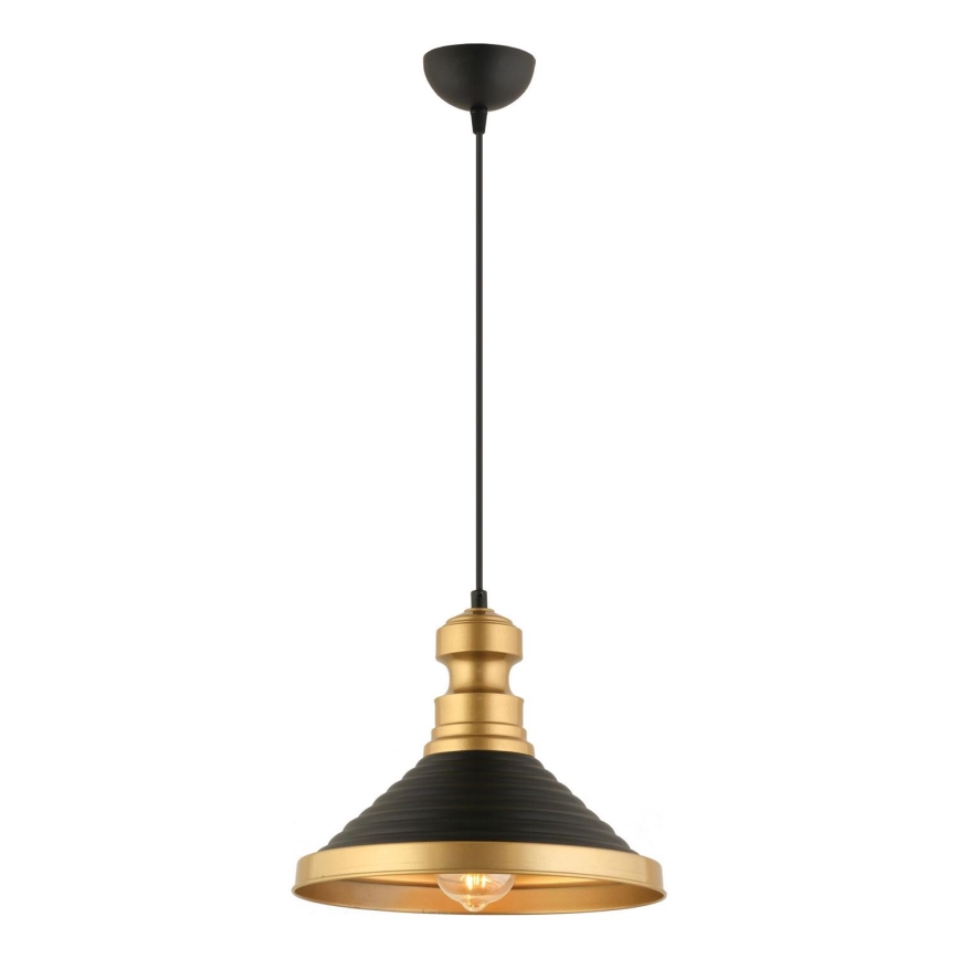 Viseća svjetiljka MONZA 1xE27/40W/230V, 30 cm crna/zlatna