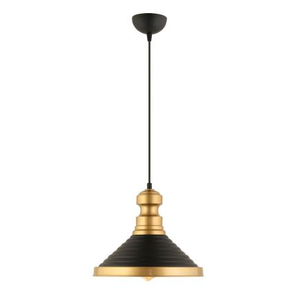 Viseća svjetiljka MONZA 1xE27/40W/230V, 30 cm crna/zlatna