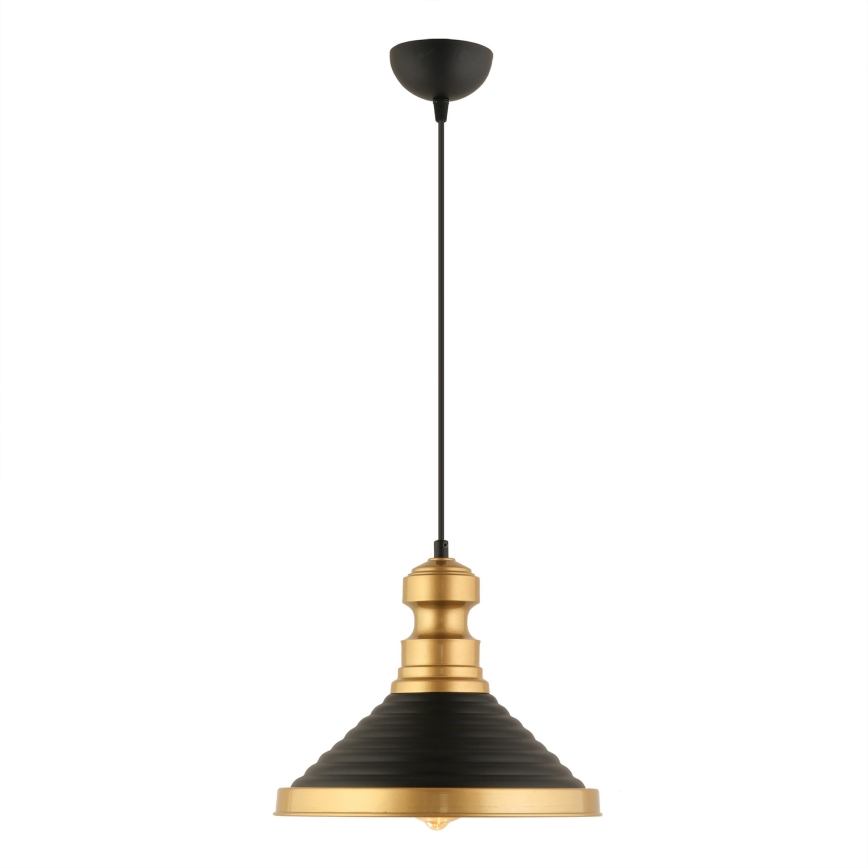 Viseća svjetiljka MONZA 1xE27/40W/230V, 30 cm crna/zlatna