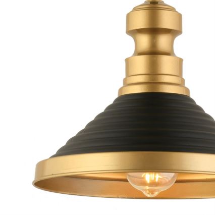 Viseća svjetiljka MONZA 1xE27/40W/230V, 30 cm crna/zlatna