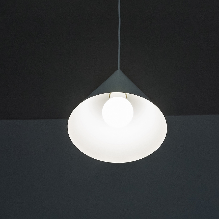 Viseća svjetiljka na kabelu ETNA II 1xE27/15W/230V Ø 18,5 cm bijela