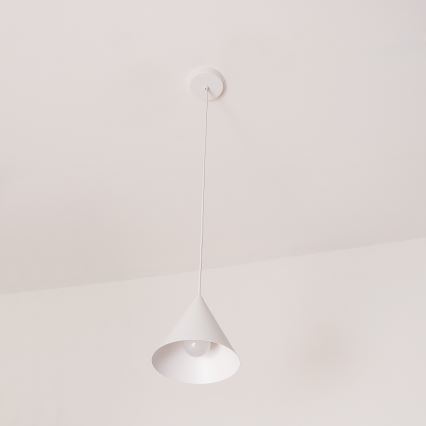 Viseća svjetiljka na kabelu ETNA II 1xE27/15W/230V Ø 18,5 cm bijela