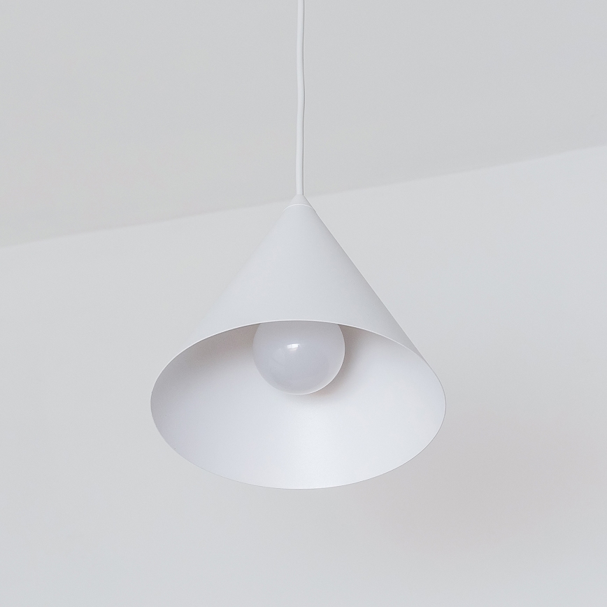 Viseća svjetiljka na kabelu ETNA II 1xE27/15W/230V Ø 18,5 cm bijela