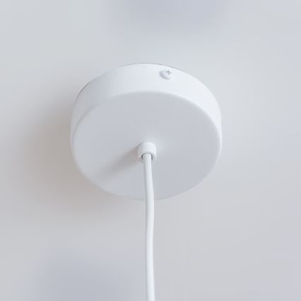 Viseća svjetiljka na kabelu ETNA II 1xE27/15W/230V Ø 18,5 cm bijela