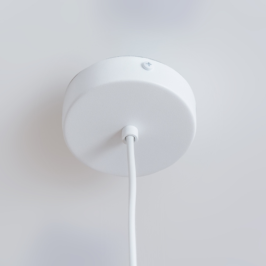 Viseća svjetiljka na kabelu ETNA II 1xE27/15W/230V Ø 18,5 cm bijela